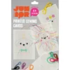 DIY-kit Sykort för barn – 4 roliga motiv, 9×8 m broderitråd och plastnål