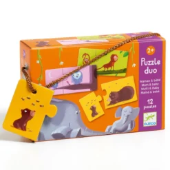 Djeco pussel duo – mom & baby – 24 bitar