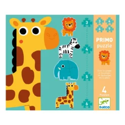 Djeco pussel – in the jungle – 18 stora bitar
