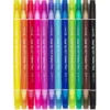 Dot markers 12-pack, tuschpennor med två spetsar – vanlig och rund prickspets