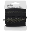 Dragkedja blixtlås, mörkblå, längd med 1 meter dragkedja 5 zippers / handtag