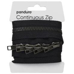 Dragkedja blixtlås, mörkblå, längd med 1 meter dragkedja 5 zippers / handtag