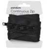 Dragkedja blixtlås, svart, längd med 1 meter dragkedja 5 zippers / handtag