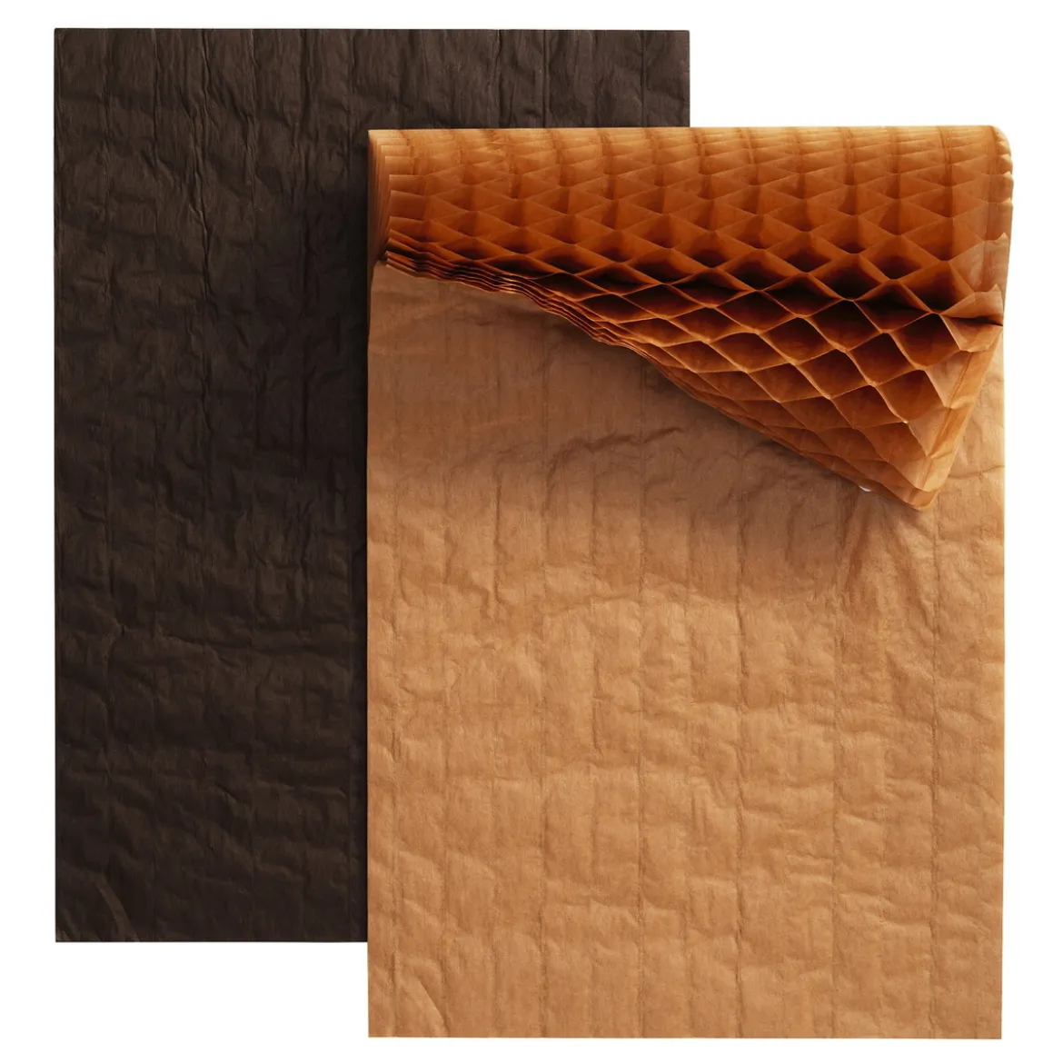 Dragspelspapper A4 (210x297 mm) 2-pack, brun