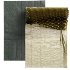 Dragspelspapper A4 (210x297 mm) 2-pack, guld & grön