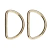 D-ring 2-pack – 42×30 mm, guldfärgad. Max rembredd 45 mm