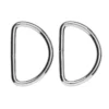 D-ring 2-pack – 42×30 mm, silverfärgad. Max rembredd 45 mm