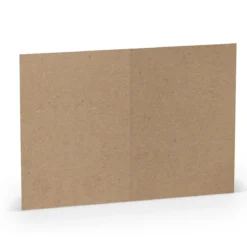 Dubbelkort A6 5p kraft
