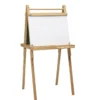 Dubbelsidigt staffli, rittavla med whiteboard & griffeltavla, höjd 119–136 cm