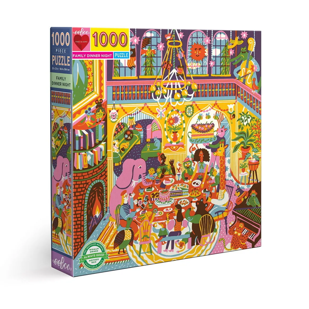 Eboo pussel Family Dinner Night, 1000 bitar, 58×58 cm