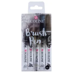 Ecoline Brush Pen Set - Grey 5-pack
