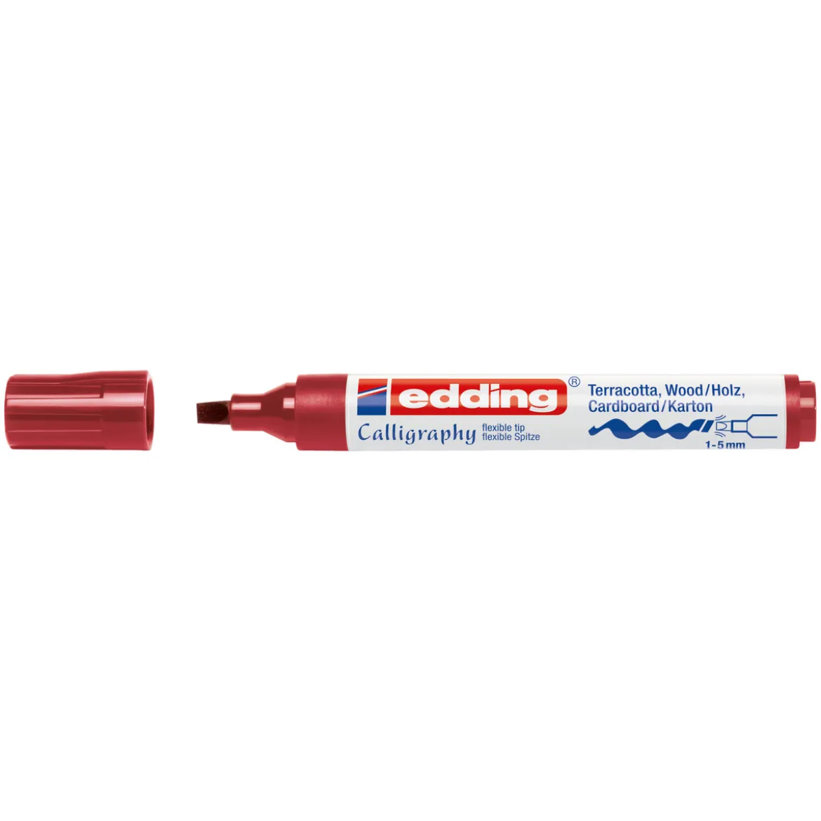 Edding 1455 Kalligrafi Röd