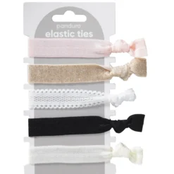 Elastiska band Classy, 5 st. i olika utförande 24–25 cm långa, 2 cm breda
