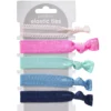 Elastiska band Colourful, 5 st. i olika utförande 24–25 cm långa, 2 cm breda
