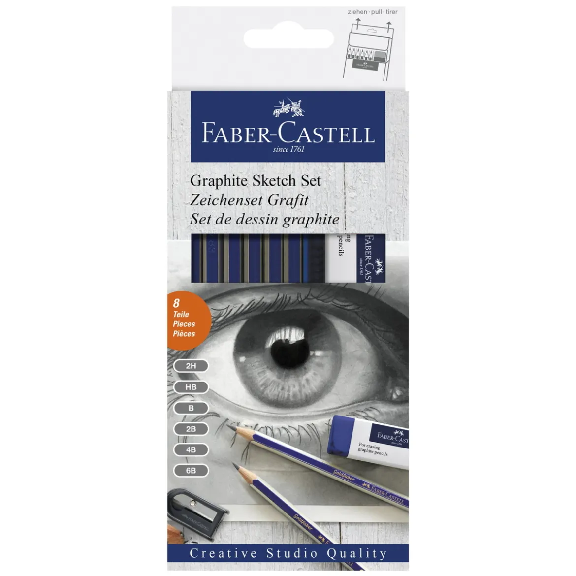 Faber-Castell Goldfaber graphite sketch set – skissa med blyerts & grafit