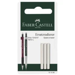 Faber-Castell 3-pack suddgummi radergummi refill till Grip 1345 / 1347 / Vario / Executive