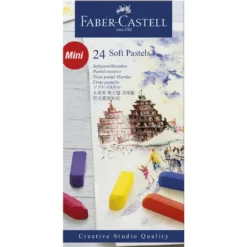 Faber-Castell Soft Pastels Mini, set med 24 mjuka pastellkritor