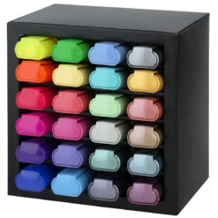 Faber-Castell Textliner 1546 Set – 24 överstrykningspennor i metallic, neon och pastell