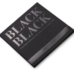 Fabriano ritblock med svarta ark 20x20 cm, 20 ark, 300 grams ytvikt