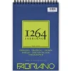 Fabriano ritblock, spiralbundet, F-1264 A4 (210×297 mm), 50 ark, 180 g/m²