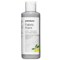 Fabric paint 80 ml – grå textilfärg för både ljust och mörkt tyg