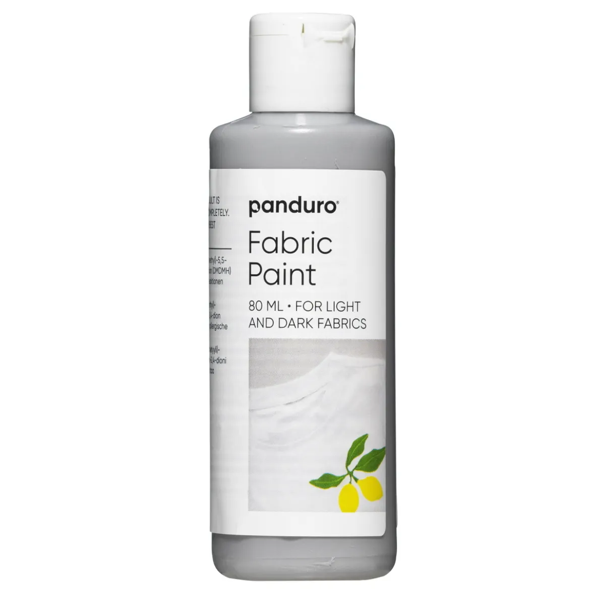 Fabric paint 80 ml – grå textilfärg för både ljust och mörkt tyg