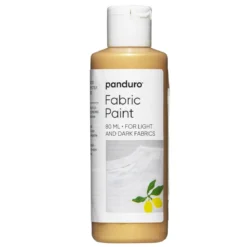 Fabric paint 80 ml – guldig textilfärg för både ljust och mörkt tyg