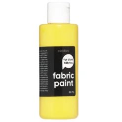 Fabric Paint 85 ml – gul täckande textilfärg för mörkt tyg