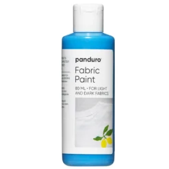 Fabric paint 80 ml – ljusblå textilfärg för både ljust och mörkt tyg