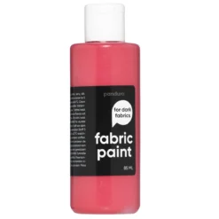 Fabric Paint 85 ml – röd täckande textilfärg för mörkt tyg
