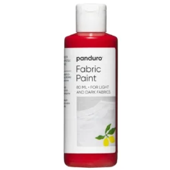 Fabric paint 80 ml – röd textilfärg för både ljust och mörkt tyg