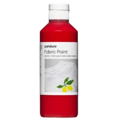 Fabric paint 250 ml – röd textilfärg för både ljust och mörkt tyg