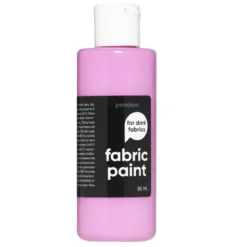Fabric Paint 85 ml – rosa täckande textilfärg för mörkt tyg