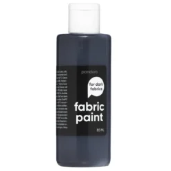 Fabric Paint 85 ml – svart täckande textilfärg för mörkt tyg