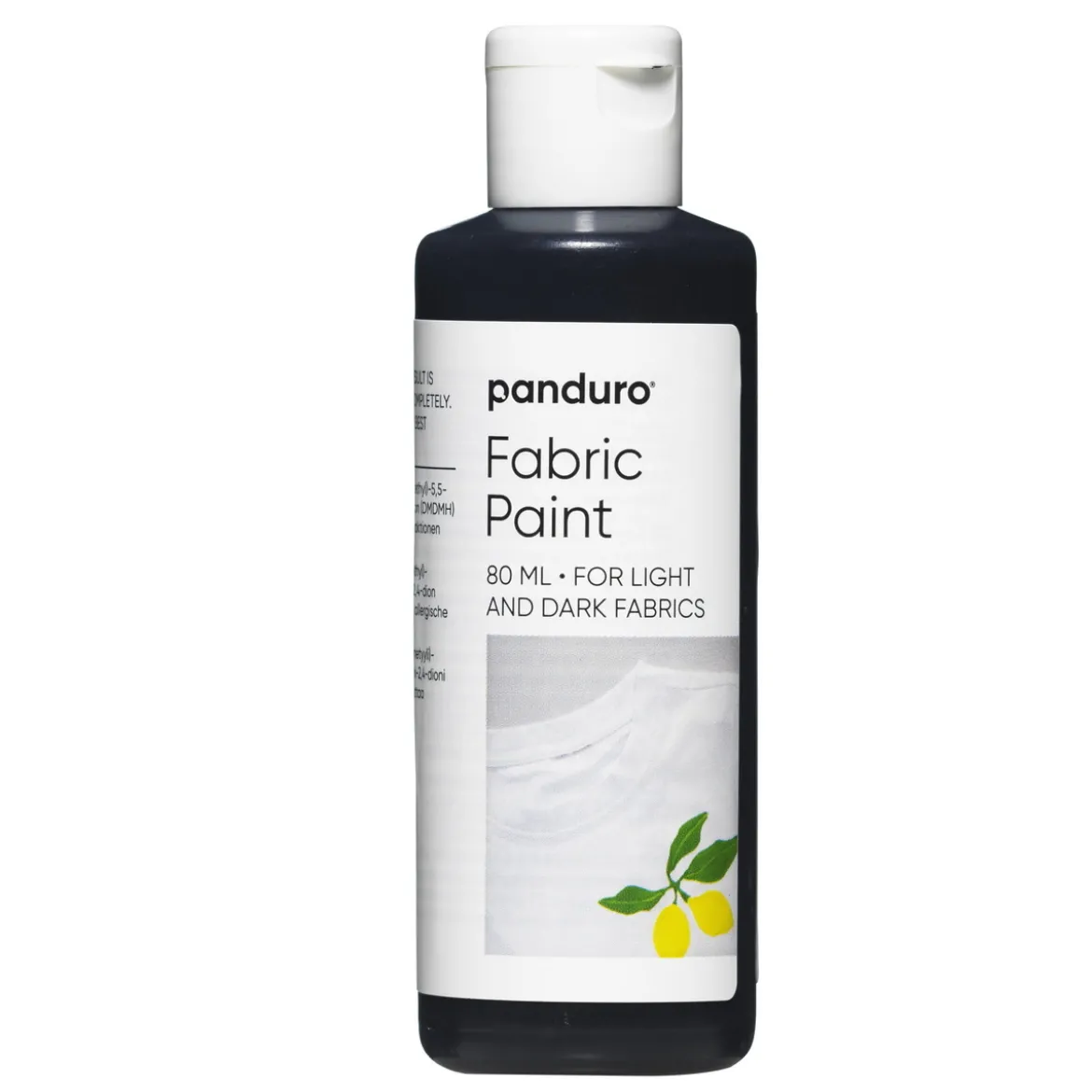 Fabric paint 80 ml – svart textilfärg för både ljust och mörkt tyg