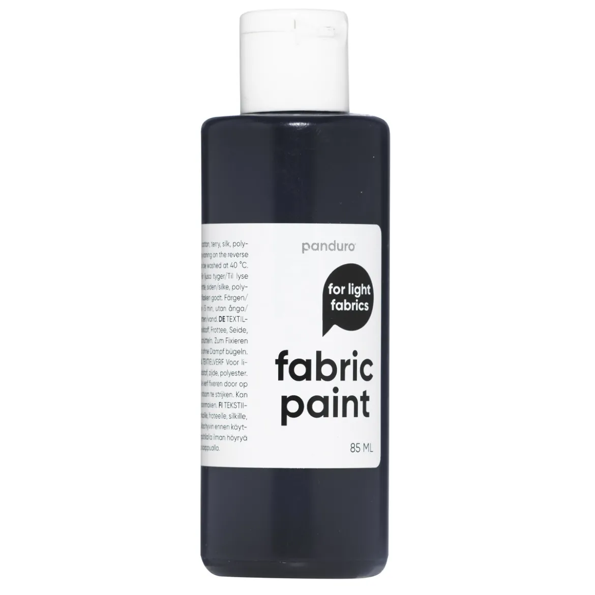 Fabric Paint 85 ml – svart textilfärg för ljust tyg