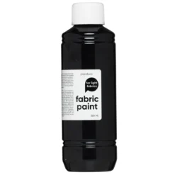 Fabric Paint 250 ml – svart textilfärg för ljust tyg