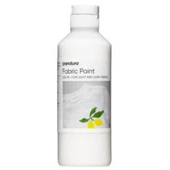 Fabric paint 250 ml – vit textilfärg för både ljust och mörkt tyg