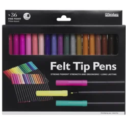 Fiberspetspennor 1 mm 36 st
