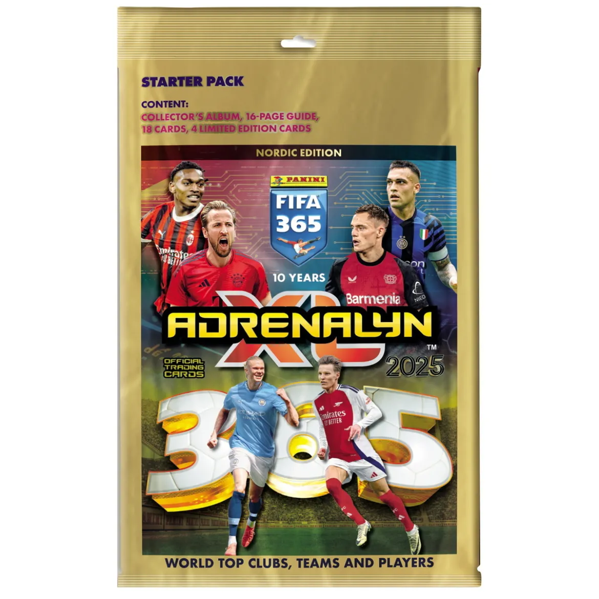 FIFA 365 Adrenalyn XL 2025 Starter Pack med samlarpärm, guide och 22 kort!