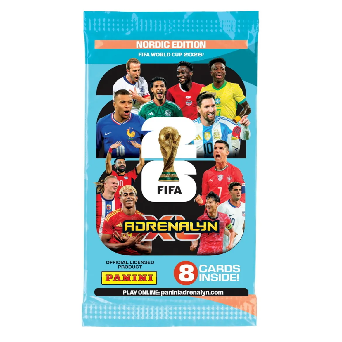 FIFA World Cup 2026 Nordic Edition – OBS! Priset avser endast ETT boosterpack med 8 kort
