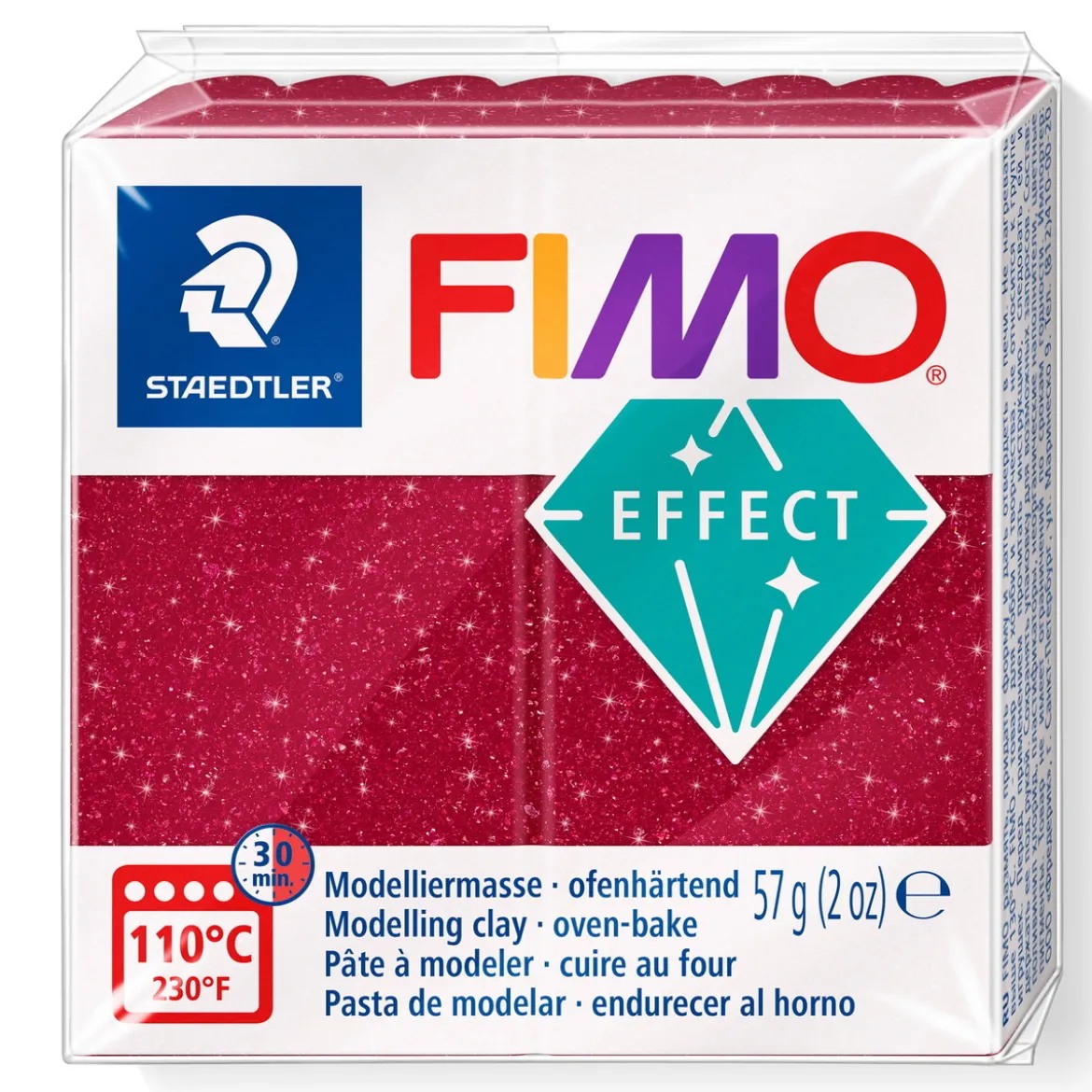 Fimo effect galaxy modellera 57 g – red 202