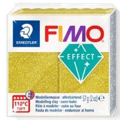 Fimo effect glitter modellera 57 g – gold 112