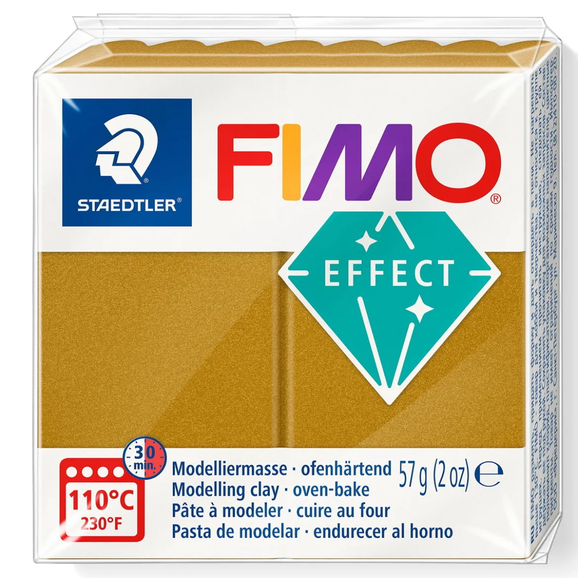 Fimo effect metallic modellera 57 g – gold 11