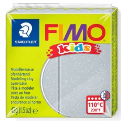 Fimo kids silver med glitter 42 g