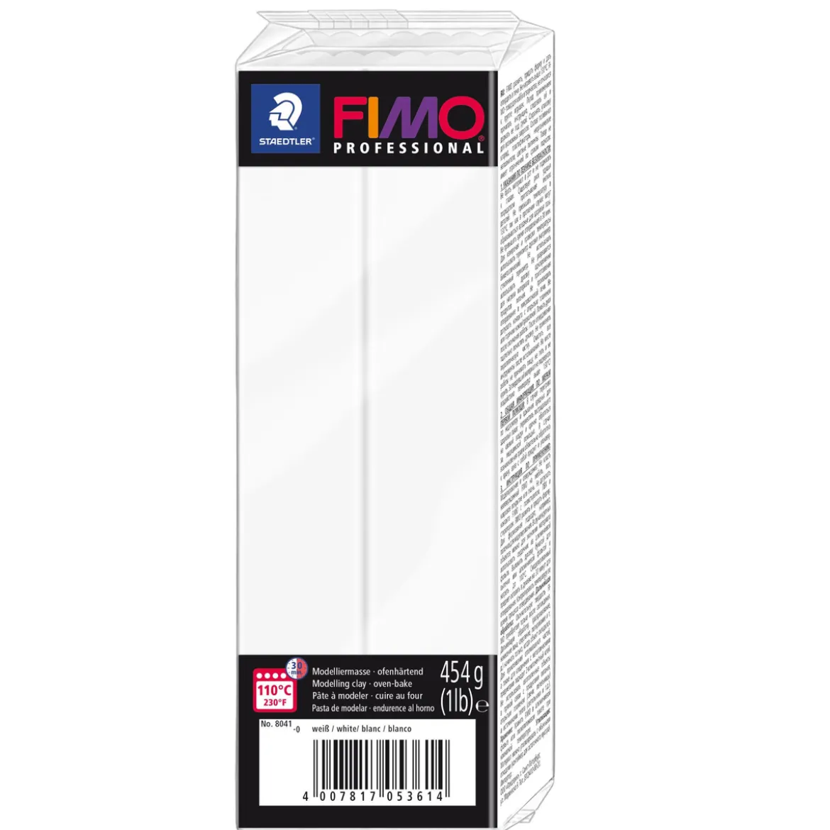 Fimo Professional 454 g vit – modellera för fina detaljer