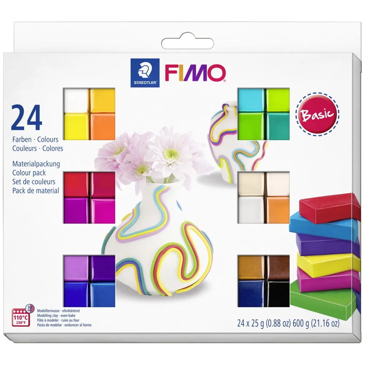 Fimo soft 25 g 24 färger