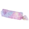 Fluffigt pennskrin med massor av fluffig päls i rosa pastellnyanser! 20×6×6 cm