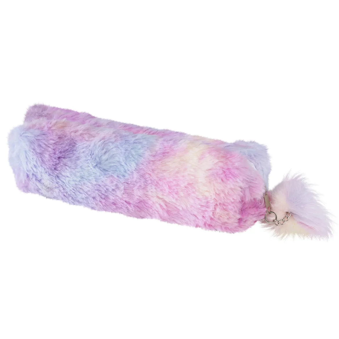 Fluffigt pennskrin med massor av fluffig päls i rosa pastellnyanser! 20×6×6 cm