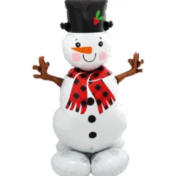 Folieballong AirLoonz Snögubbe – 139 cm hög snögubbe